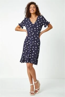 Blue Curve Floral Print Tiered Midi Dress 10 Blue Curve Floral Print Tiered Midi Dress -Dress Haven Sales Store 82e1c442 0f0a 4905 a47f d3938d8a0702