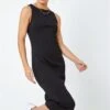 Black Shirred Frill Hem Stretch Dress -Dress Haven Sales Store 83e5ddf4 1142 4123 8c19 7f54b5bfd2fd