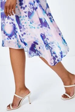 Pink Petite Geo Midi Hanky Hem Dress -Dress Haven Sales Store 877da5c9 6a58 430a 9f9a 7cdbb1258abb