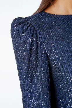 Navy Sequin Embellished Dress -Dress Haven Sales Store 88544a68 cb40 4afb 9b73 c877e27ef4ee