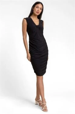 Black Knot Detail Premium Stretch Midi Dress -Dress Haven Sales Store 8cc840d0 03a1 435b 8a64 bad02d4b515f