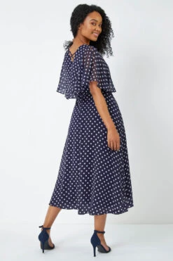 Navy Petite Polka Dot Cape Dress -Dress Haven Sales Store 8d36d998 1c57 46d4 b535 8f275c5cced3