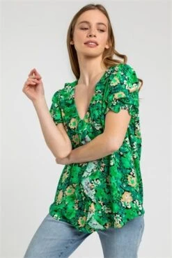 Green Petite Ditsy Floral Print Maxi Dress -Dress Haven Sales Store 8e060c7f 9c83 4ece b3e0 34b81bbf54fc