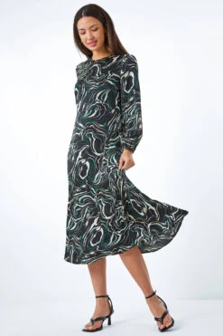 Black Marble Print Fit & Flare Dress -Dress Haven Sales Store 8f8fed42 bddd 4a7a 9248 4e50e89b4a79