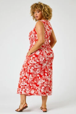 Red Curve Tropical Floral Print Maxi Dress -Dress Haven Sales Store 8fc1c4dc 15c1 4cf4 b625 936acd80216e