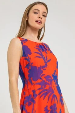 Red Petite Floral Print Chiffon Dress -Dress Haven Sales Store 8fffe6fc 5a19 4104 956d a243733fc793