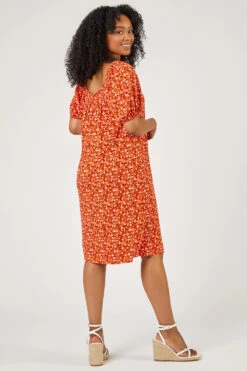 Red Petite Ditsy Floral Print Jersey Tunic Dress -Dress Haven Sales Store 9371072f 08e5 4474 bbe8 8b4f4311ce30