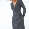 Black Petite Sparkle Embellished Wrap Dress -Dress Haven Sales Store 94c5af2c 70e6 4ed3 acf4 48c1974349de