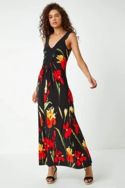 Black Floral Stretch Jersey Maxi Dress 9 Black Floral Stretch Jersey Maxi Dress -Dress Haven Sales Store 98a60665 af57 40f4 96c3 f44c11ff6c43