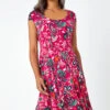 Fuchsia Paisley Print Panelled Stretch Dress -Dress Haven Sales Store 9a3f85cd 7185 4d9f 8ab4 1c957678019c