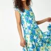 Blue Floral Garden Print Panel Dress -Dress Haven Sales Store 9a9e7eb6 9253 42b7 8a99 61ebbba942d3