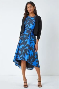 Royal Blue Floral Print Dipped Hem Jacquard Dress 10 Royal Blue Floral Print Dipped Hem Jacquard Dress -Dress Haven Sales Store 9e977d27 6d40 4cd3 9716 509d5145a9d5