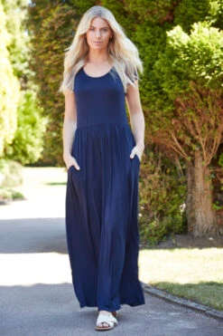 Navy Gathered Skirt Maxi Dress 10 Navy Gathered Skirt Maxi Dress -Dress Haven Sales Store a42e743d 595b 4545 a7f2 d133274f47fd