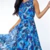 Blue Petite Floral Print Pleated Midi Dress -Dress Haven Sales Store a6165d5c 47ac 4a8b a970 7513e4ae73fc