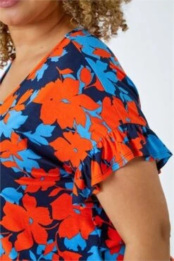 Orange Curve Floral Print Midi Wrap Dress 10 Orange Curve Floral Print Midi Wrap Dress -Dress Haven Sales Store a64d08d6 3307 4b93 bf12 e9b6ebf78d8e