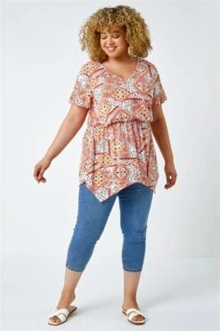 Orange Curve Sleeveless Aztec Midi Stretch Dress -Dress Haven Sales Store a96b0f1f 9932 43a7 820b c3bc27d7831e