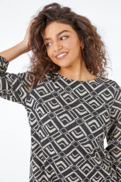 Stone Petite Geo Print Tunic Dress -Dress Haven Sales Store aaffcb0e b02c 4664 a622 3cc4880be77b