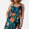 Orange Curve Tropical Print Strappy Dress -Dress Haven Sales Store ab93e3ba eadf 49b9 9b8f 53d18db069dc