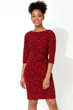 Red Abstract Spot Print Pocket Shift Dress 11 Red Abstract Spot Print Pocket Shift Dress -Dress Haven Sales Store aba49e6d e1d1 440e a373 1d6239cf7cd7