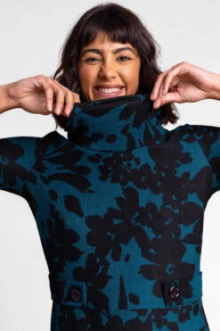 Teal Floral Print Cowl Neck Dress 10 Teal Floral Print Cowl Neck Dress -Dress Haven Sales Store adbfbb3f 34f2 4858 beb4 c7922c2f5c3e