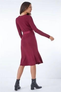 Light Pink Roll Neck Knitted Midi Dress -Dress Haven Sales Store b0505856 428d 4213 a9c6 6d2933f69342