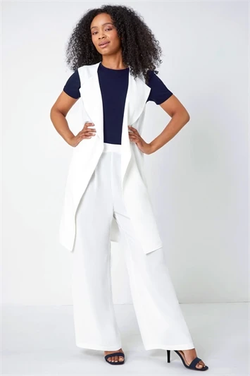 Navy Petite Floral Frill Hem Stretch Dress 4 Navy Petite Floral Frill Hem Stretch Dress - Image 2