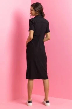 Black Ruched Detail Stretch Shirt Dress -Dress Haven Sales Store b6297b6c d88d 4433 afc3 7e13ddc0b2dd