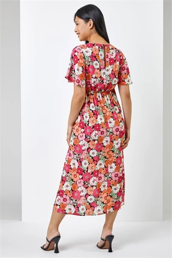 Pink Petite Aztec Stretch T-Shirt Dress 4 Pink Petite Aztec Stretch T-Shirt Dress - Image 2