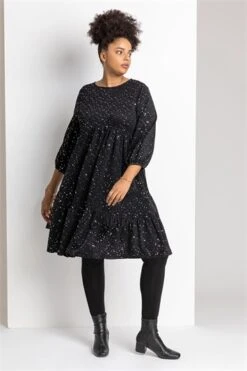 Bronze Curve Metallic Plisse Frill Hem Dress -Dress Haven Sales Store ba086dc1 dcc6 4412 89d1 d14a0d45b45a