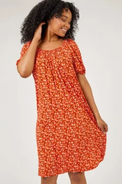 Red Petite Ditsy Floral Print Jersey Tunic Dress -Dress Haven Sales Store beb6f3c2 36d8 43e6 947c ccfe522975ad