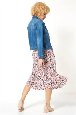 Navy Stretch Jersey Spot Midi Dress -Dress Haven Sales Store c16dfa2e 6c00 4db9 8a8a d8504f76513c