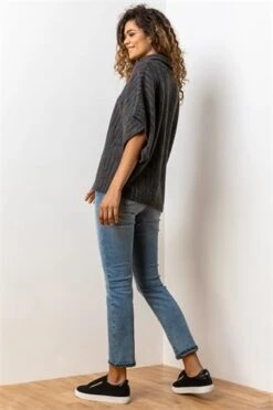 Grey Oversized Cowl Neck Textured Dress -Dress Haven Sales Store c1e66569 08a5 471f a8d2 57ba4d0cf1c6