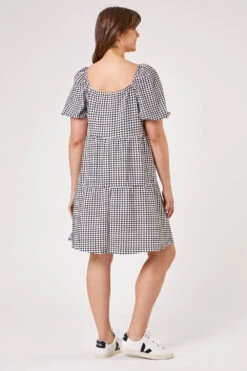 Black Curve Gingham Print Tiered Dress -Dress Haven Sales Store c2f6d923 cce3 4a7b bbab b274066ed2fc