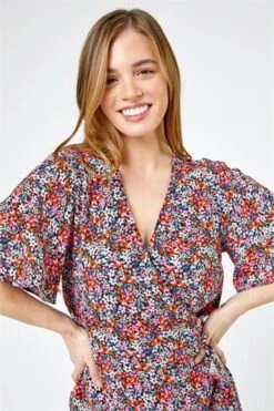 Ivory Petite Floral Print Maxi Dress -Dress Haven Sales Store c4663bd2 ad46 48eb aebc fe8608f4e0f1