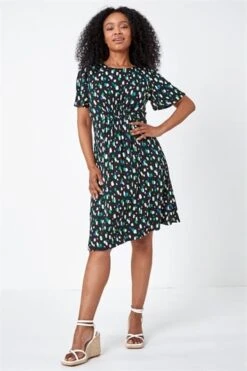 Black Petite Spot Ruched Stretch Midi Dress 9 Black Petite Spot Ruched Stretch Midi Dress -Dress Haven Sales Store c6582ce7 f878 4c37 bc83 113b308a78c5