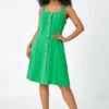 Green Petite Button Front Pocket Dress -Dress Haven Sales Store cb55d242 2b21 4db7 a713 8638242a8beb