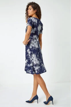 Navy Floral Print Frill Hem Dress 9 Navy Floral Print Frill Hem Dress -Dress Haven Sales Store cc65a87b 2398 44f7 9f76 0e34b058e0e8
