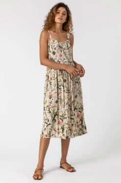 Ivory Floral Print Button Down Sun Dress -Dress Haven Sales Store cd23b0bd f935 4591 b67a 716521ae9e98