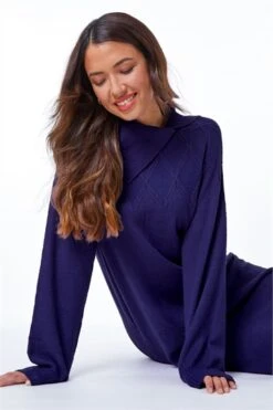 Purple Knitted Jumper Dress -Dress Haven Sales Store cdb7de93 ed09 43af 9308 23f53f69853b