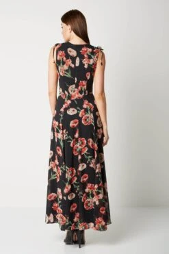 Red V-Neck Frill Poppy Maxi Dress -Dress Haven Sales Store cf6bdcc5 1157 4a82 b4d7 4aecc0bede4e