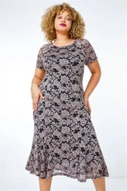 Black Sequin Lace Fit And Flare Dress -Dress Haven Sales Store d19fd734 11df 4916 8b90 288d50a267bd