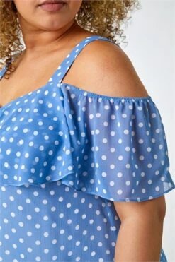 Light Blue Cold Shoulder Polka Dot Midi Dress 10 Light Blue Cold Shoulder Polka Dot Midi Dress -Dress Haven Sales Store d49fdc36 5af3 4a61 9b82 a8274b87dff9