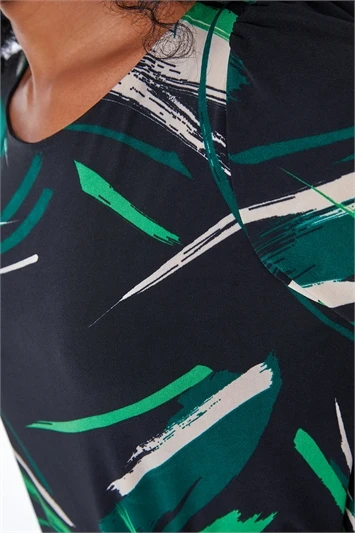 Navy Petite Notch Neck Jacquard Dress 4 Navy Petite Notch Neck Jacquard Dress - Image 2