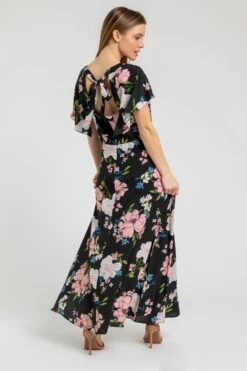 Black Petite Floral Print Maxi Dress -Dress Haven Sales Store d9215822 82a9 48c3 91df 4b17f6300ead