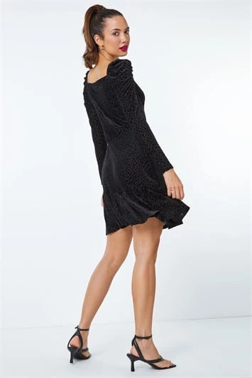 Stretch Velvet Midi Wrap Dress 3 Stretch Velvet Midi Wrap Dress