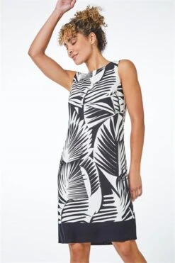 Orange Petite Tribal Border Print Shift Dress -Dress Haven Sales Store dcc69a12 f0e8 4cc5 8c69 b5081f3ff8e5