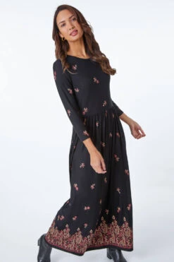 Copper Border Print Jersey Maxi Dress -Dress Haven Sales Store e052c74f 87c1 4217 8346 662fd521cebc