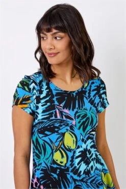 Turquoise Tropical Print Maxi Dress -Dress Haven Sales Store e2235acb 47cd 420e 9cc8 15ee0cb6f4dd