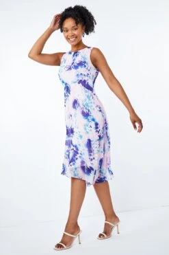 Pink Petite Geo Midi Hanky Hem Dress -Dress Haven Sales Store e5641402 73fd 47ae 8aa7 2c072166df9d