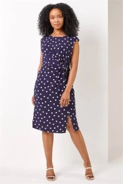 Polka Dot Print Stretch Dress -Dress Haven Sales Store e7a3527e 1b41 4b94 b1f6 88e8960d2ffd